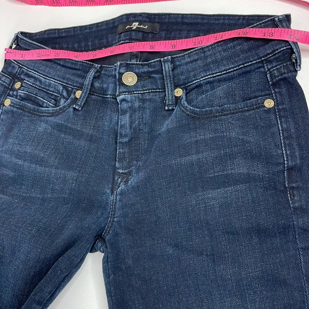 7 For All Mankind Jiselle Slim Flare Jeans Dark wash size 26 - Picture 14 of 14